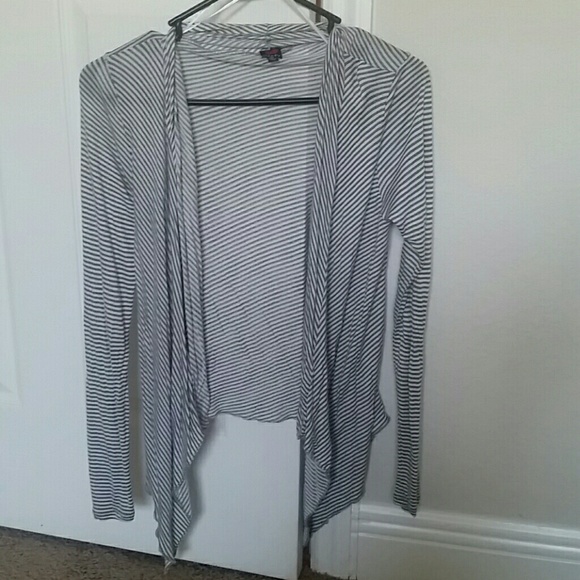 Poof! Striped Open Cardigan (Med) Y2K - Picture 5 of 6